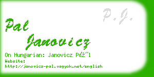 pal janovicz business card